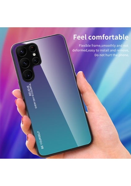 Samsung Galaxy S24 Ultra Koruyucu Gradyan Renk Temsilli Cam Pc Tpu Telefon Kapağı (Yurt Dışından) indirimleri