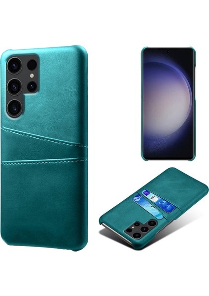 Samsung Galaxy S24 Ultra Telefon Geri Koruyucu Pu+Çift Kart Yuvalı Sert Pc Kılıfı (Yurt Dışından) fiyatları