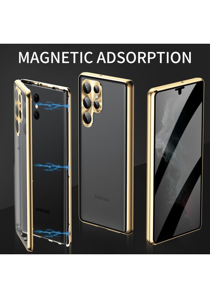 Samsung Galaxy S24 Ultra Anti-Casus Çift Taraflı Temperli Cam Manyetik Telefon Kapağı (Yurt Dışından) fırsatları
