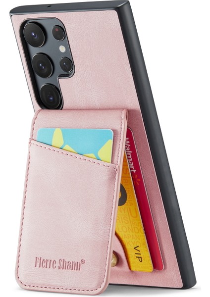 Samsung Galaxy S24 Ultra Çılgın At Doku Kart Yuvaları Telefon Kapağı (Yurt Dışından) indirimleri