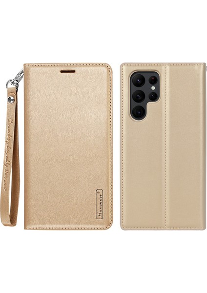 Samsung Galaxy S24 Ultra Manyetik Kılıf Pu Deri Cüzdan Telefon Kapağı (Yurt Dışından)