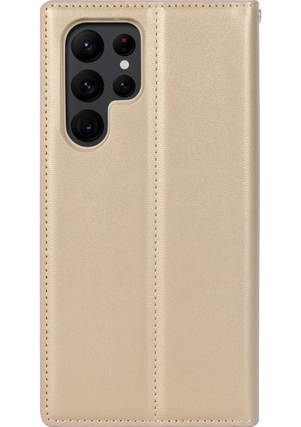 Samsung Galaxy S24 Ultra Manyetik Kılıf Pu Deri Cüzdan Telefon Kapağı (Yurt Dışından)