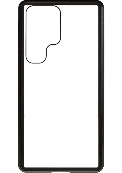 Samsung Galaxy S24 Ultra Manyetik Temperli Cam Çift Taraflı Telefon Kapağı (Yurt Dışından)