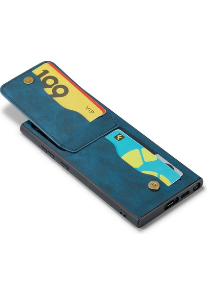 Samsung Galaxy S24 Ultra Çılgın At Doku Kart Yuvaları Telefon Kapağı (Yurt Dışından) fırsatları