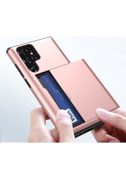 Samsung Galaxy S24 Ultra Tpu+Pc Telefon Kapağı Kart Sahibi ile (Yurt Dışından) fırsatları