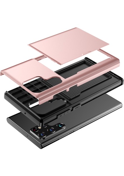 Samsung Galaxy S24 Ultra Tpu+Pc Telefon Kapağı Kart Sahibi ile (Yurt Dışından) indirimleri