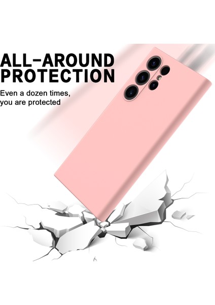 Samsung Galaxy S24 Ultra Şok Geçirmez Sıvı Silikon Akıllı Telefon Kapağı Kayışlı (Yurt Dışından) modelleri