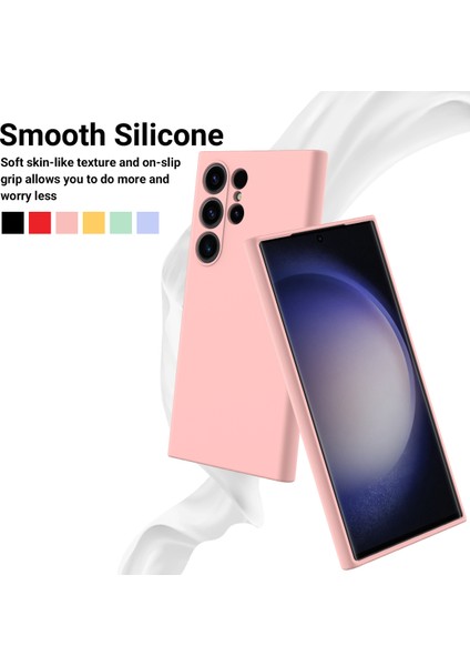 Samsung Galaxy S24 Ultra Şok Geçirmez Sıvı Silikon Akıllı Telefon Kapağı Kayışlı (Yurt Dışından) fırsatları