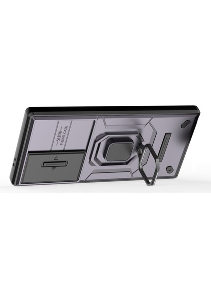 Samsung Galaxy S24 Ultra Anti-Drop Pc+Tpu Kickstand Kapağı Slayt Lens Koruması (Yurt Dışından) modelleri