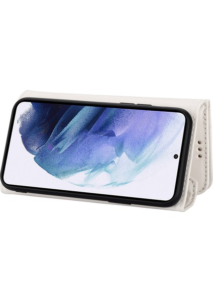 Samsung Galaxy S24 Ultra Cüzdan Cep Telefonu Kılıfı Kısa + Uzun Kayış (Yurt Dışından)