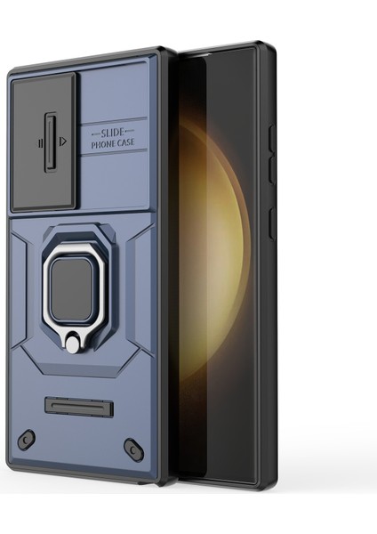 Galaxy S24 Ultra Anti-Drop Pc+Tpu Kickstand Covber Slayt Lens Koruması (Yurt Dışından)