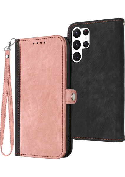 Samsung Galaxy S24 Ultra Pu Deri Stand Flip Telefon Kapağı (Yurt Dışından)