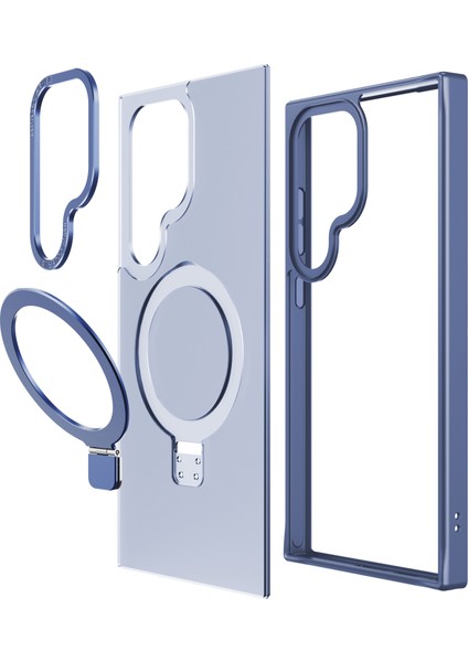 Samsung Galaxy S24 Ultra Darbeye Dayanıklı Tpu+Pc Telefon Kılıfı Magsafe ile Uyumlu (Yurt Dışından)