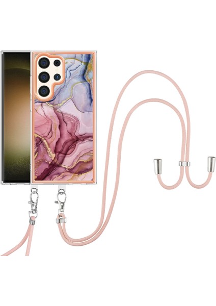 Galaxy S24 Ultra Tpu Koruyucu Kapak Lanyard ile (Yurt Dışından)