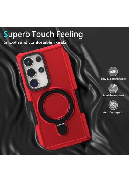 Galaxy S24 Ultra Tpu+Pc Ring Kickstand Shockproof Cover (Yurt Dışından) modelleri