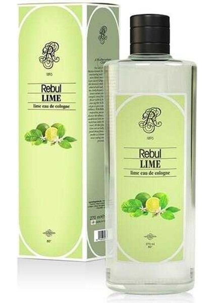 Lıme (Yeşil Limon) 250 Ml Cam Şişe Kolonya 80°
