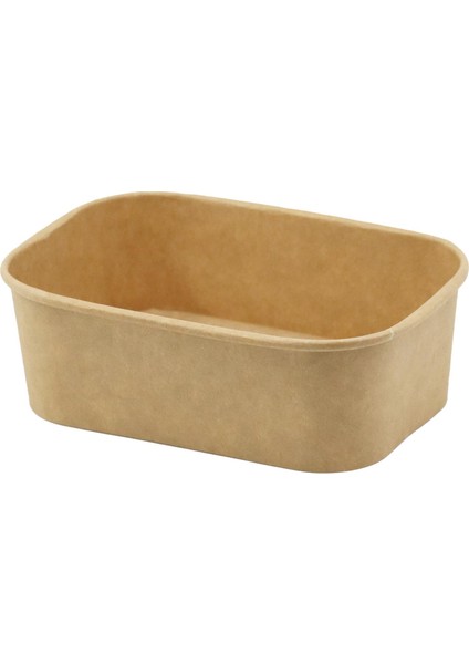 26 Oz Kraft Karton Dikdörtgen Kase 750 cc - 50 Adet