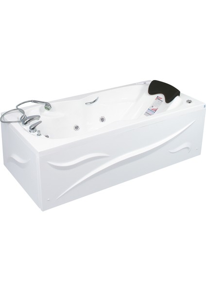 Ocean Side Jakuzi 170x80 h:55 Romantic Hidromasaj Sistemli Küvet (Gövde + Metal ayak + Ön-Yan panel)