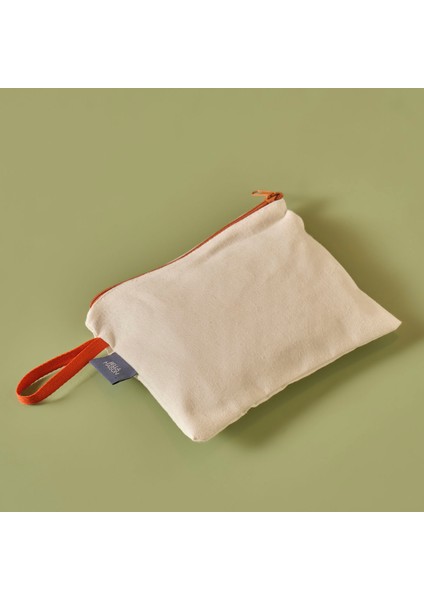 Basic Fermuarlı Organizer Çanta Kahverengi (18X24 Cm)