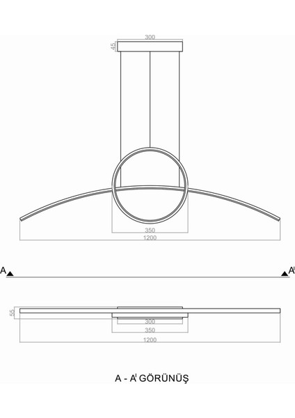 Sarkıt Led Avize Arcicle