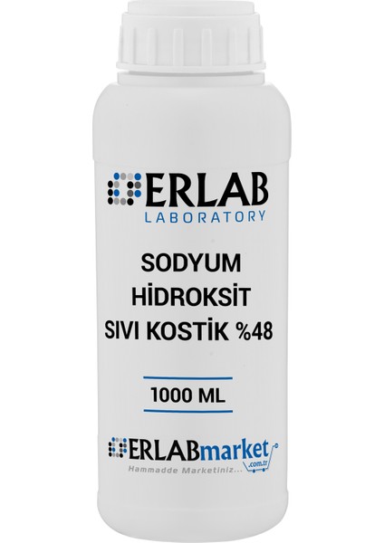 Sodyum Hidroksit Sıvı Kostik 1 Litre
