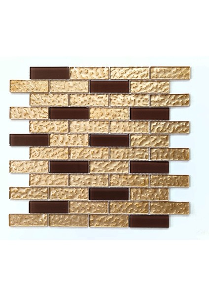 Mutfak Tezgah Arası ve İç Dekorasyon İçin Kristal Cam Mozaik. Cam Ölçüsü: 23X73 Mm. File Ölçüsü: 30X30 Cm. ( 1 Koli = 1 m2 Fiyatıdır )