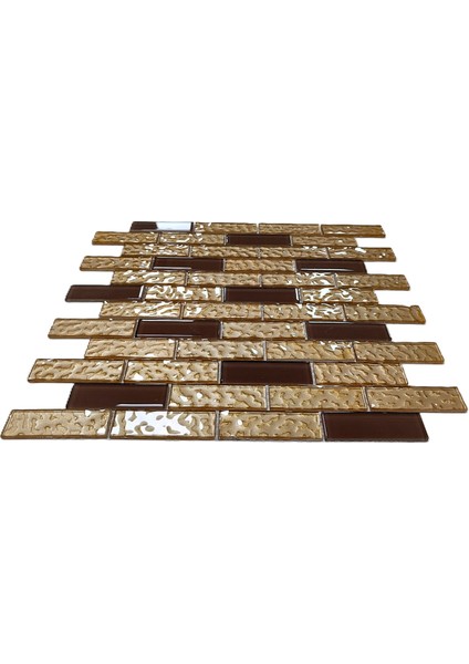 Mutfak Tezgah Arası ve İç Dekorasyon İçin Kristal Cam Mozaik. Cam Ölçüsü: 23X73 Mm. File Ölçüsü: 30X30 Cm. ( 1 Koli = 1 m2 Fiyatıdır )