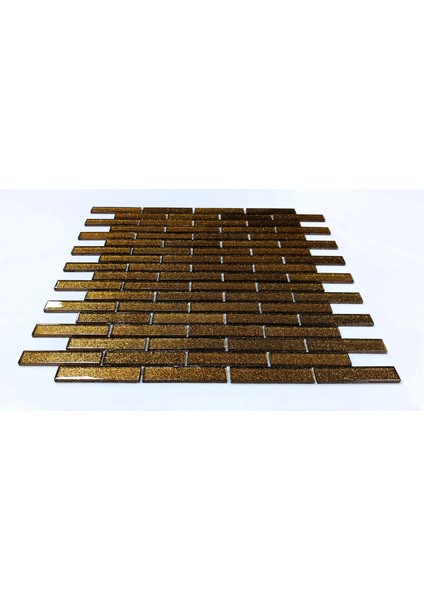 Mutfak Tezgah Arası ve Iç Dekorasyonda Tüm Yüzeyler Için Kristal Cam Mozaik. Cam Ölçüleri: 15X73X4 Mm. File Ölçüsü: 30X30 Cm. ( 1 Koli = 11 File Karo = 1 m2 Fiyatıdır )