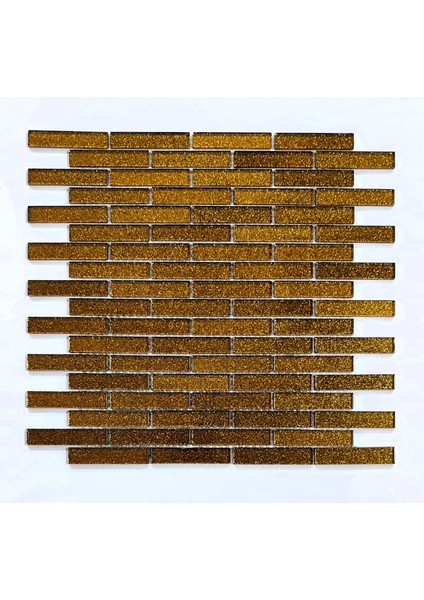 Mutfak Tezgah Arası ve Iç Dekorasyonda Tüm Yüzeyler Için Kristal Cam Mozaik. Cam Ölçüleri: 15X73X4 Mm. File Ölçüsü: 30X30 Cm. ( 1 Koli = 11 File Karo = 1 m2 Fiyatıdır )