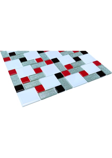 Mutfak Tezgah Arası ve Yaşam Alanlarının Tüm Yüzeyleri Için Kristal Cam Mozaik. File Karo ÖLÇÜSÜ:30X30 Cm. ( 1 M2 FİYATIDIR ) fiyatları