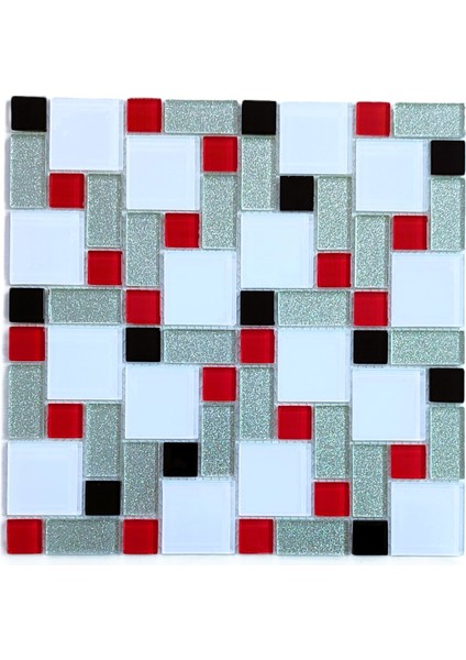 Mutfak Tezgah Arası ve Yaşam Alanlarının Tüm Yüzeyleri Için Kristal Cam Mozaik. File Karo ÖLÇÜSÜ:30X30 Cm. ( 1 M2 FİYATIDIR )