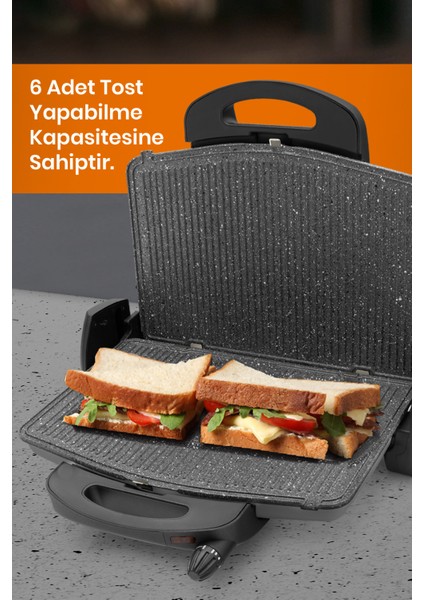 Silver Avantajlı Ikili Set Paketi Paslanmaz Çelik Çay Makinesi ve Su Isıtıcısı Tost Izgara Makinesi