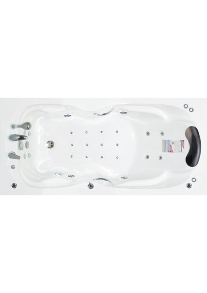 Ocean Side Jakuzi 170x80 h:55 Tango Hidromasaj Sistemli Küvet (Gövde + Metal ayak + Ön panel)