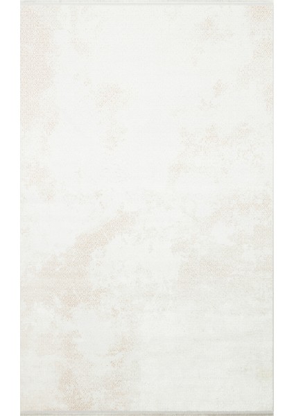 Sateen ST108 Cream Beıge Hav Toz Vermez Yıkanabilir Kaymaz Ince Dokuma Modern Halı