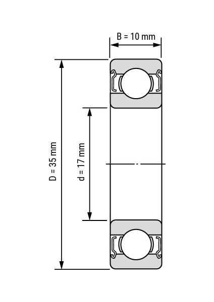 Nsk 6003 Ddu C3 Nsk Rulman 17X35X10