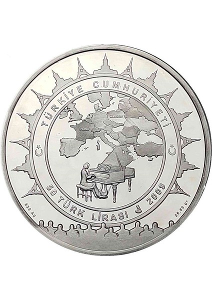 2009 Yılı Frederıc Chopın 200. Doğum Yılı Darphane Hatıra Gümüş Sertifikalı1 modelleri