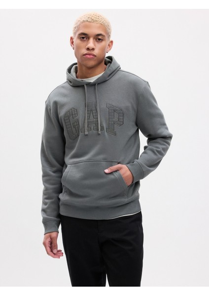 Erkek Gri Gap Logo Sweatshirt