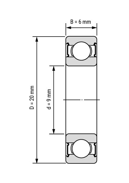 Prc 699 ZZ Minyatür Rulman 9X20X6