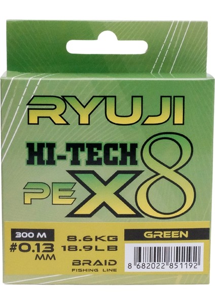 Hı-Tech 300M X8 Green Pe Ip Misina