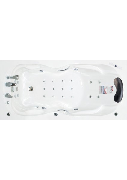 Ocean Side Jakuzi 170x80, H55 Comfort Hidromasaj Sistemli Küvet (Gövde + Metal Ayak + Ön Panel)