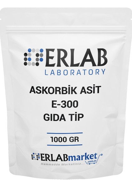 Askorbik Asit C Vitamini E300 (Gıda Tip) 1 Kg.