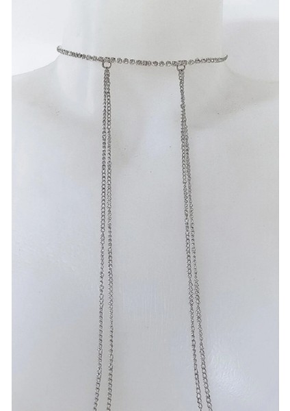 Suyolu Choker Gerdanlık Kolyeli Zincir Detaylı Sırt Kolyesi ve Vücut Aksesuarı ( Melek Kanadı) modelleri