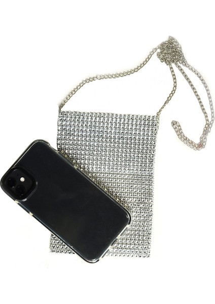 Telefon Çantası, Kristal Taşlı Bel Çantası, Taşlı Omuz Çantası, Kol Çantası ve Telefon Aksesuarı