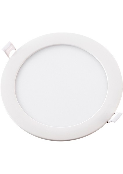 Yuvarlak LED Panel 12W Beyaz Kasa Günışığı 3000K