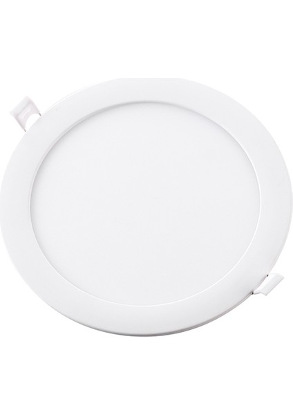 Yuvarlak LED Panel 15W Beyaz Kasa Beyaz Işık 6500K