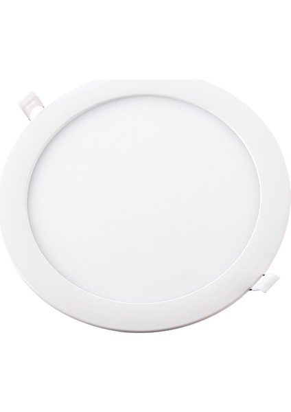 Yuvarlak LED Panel 18W Beyaz Kasa Günışığı 3000K