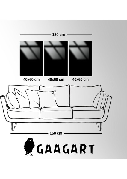 3 'Lü Metal Çerçeveli Cam Tablo Seti Bulutlar Ve Ay Döngüsü fırsatları