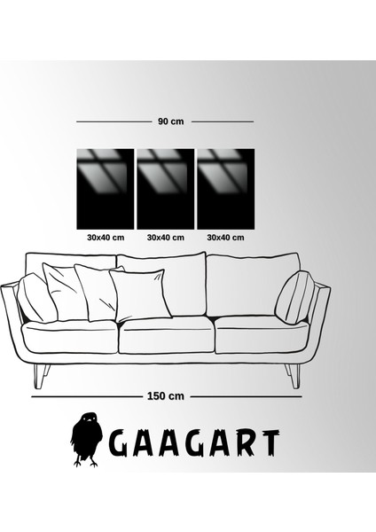 3 'Lü Metal Çerçeveli Cam Tablo Seti Mavi Beyaz Orkide modelleri