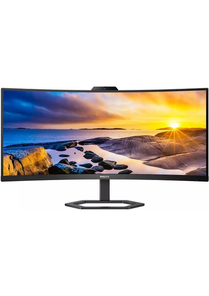 Phılıps 34" Va 34E1C5600HE/00 1ms 100HZ Hdmı-Dp Windows Hello Web Kameralı Kavisli Monitör 3440X1440