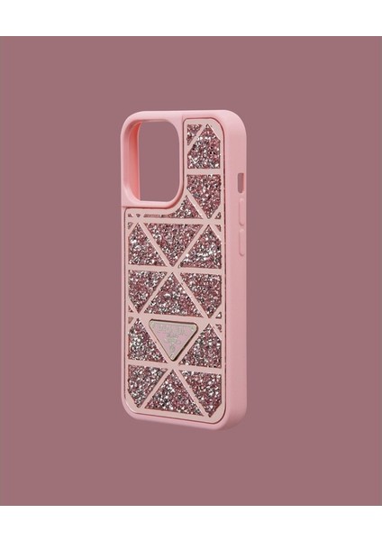 Pembe Taşlı Telefon Kılıfı - DK019 - iPhone 15 fiyatları